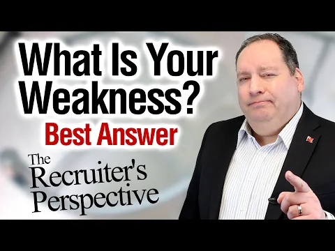 What Is Your Weakness | Best Answer (from former CEO)